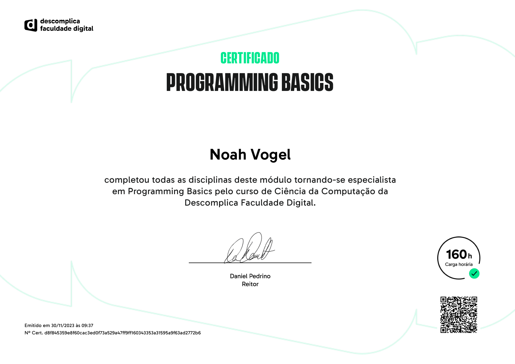 Certificado Programming Basics